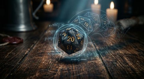 Animated d20 motion study