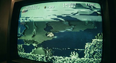 Glitched Minus World frame